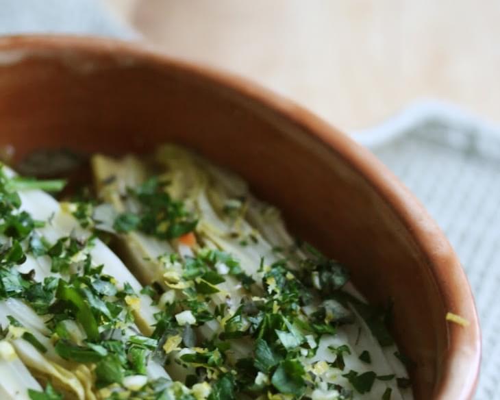 Braised Endive with Herb Gremolata