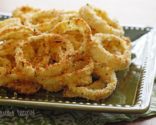 Low Fat Baked Onion Rings