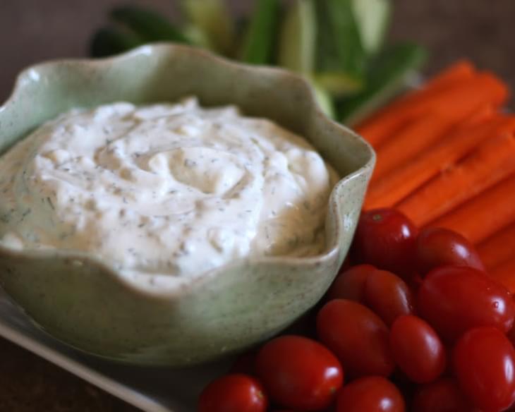 Homemade Ranch Dip with Fresh Herbs