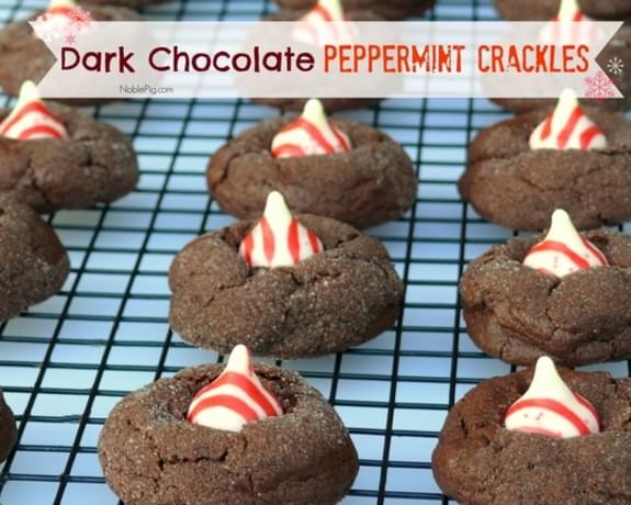 Dark Chocolate Peppermint Crinkles