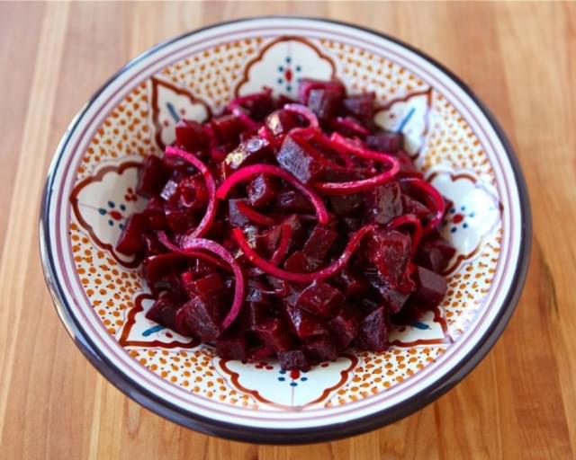 Roasted Beet and Red Onion Salad