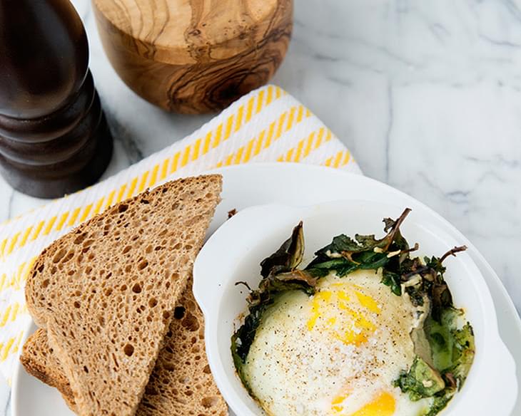 Baked Egg and Kale Cups