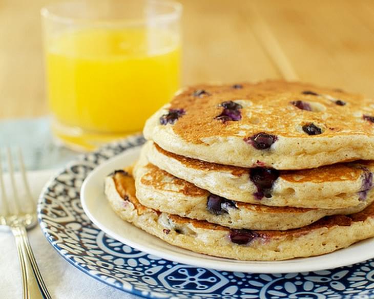 Blueberry Yogurt Multigrain Pancakes