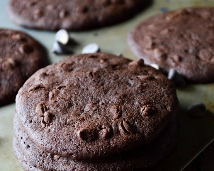 Double Chocolate Chip Coconut Flour Cookies