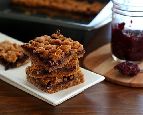 Peanut Butter & Jam Bars - Low Carb and Gluten-Free