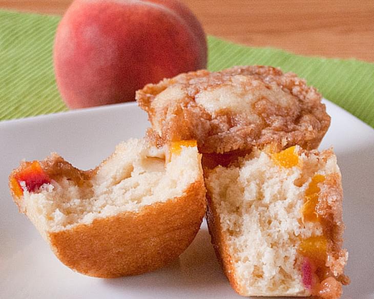 Mini Peach Streusel Coffeecakes