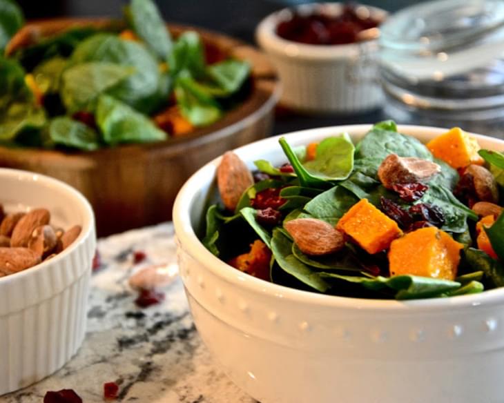 Autumn Butternut Squash Salad with Maple Balsamic Vinaigrette