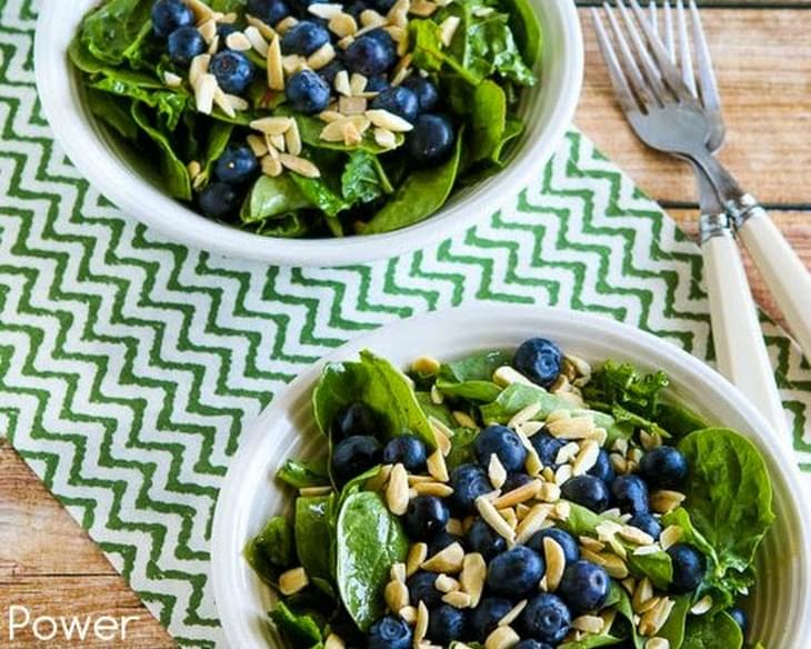 Power Greens Salad with Blueberries and Almonds
