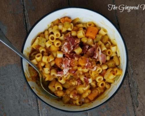 Root Vegetable Minestrone with Bacon