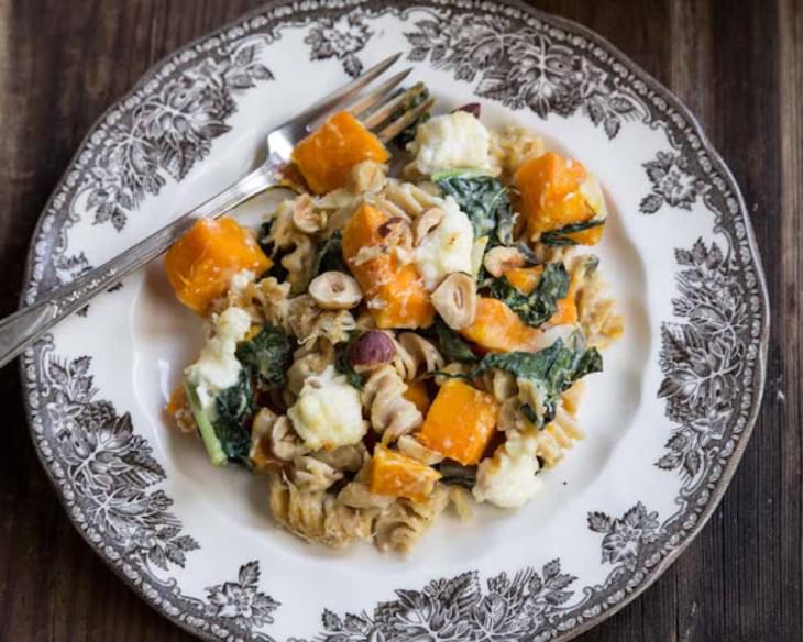 Baked Pasta with Squash and Kale