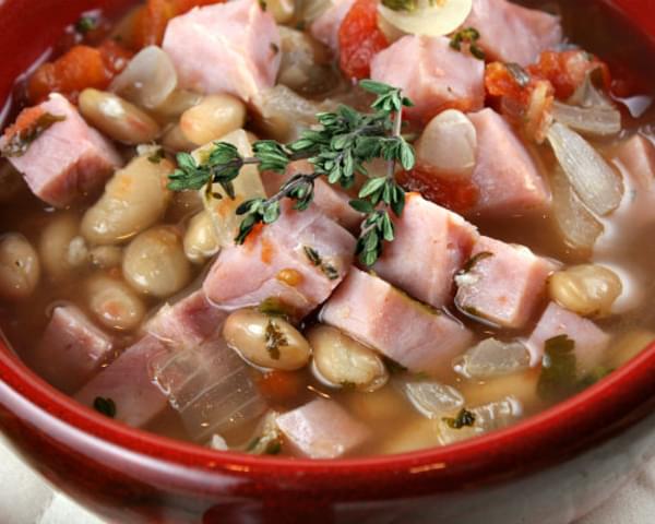 Smoked Ham Soup with White Beans