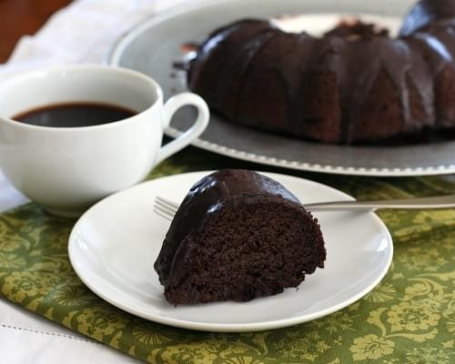 Chocolate Zucchini Bundt Cake - Low Carb and Gluten-Free