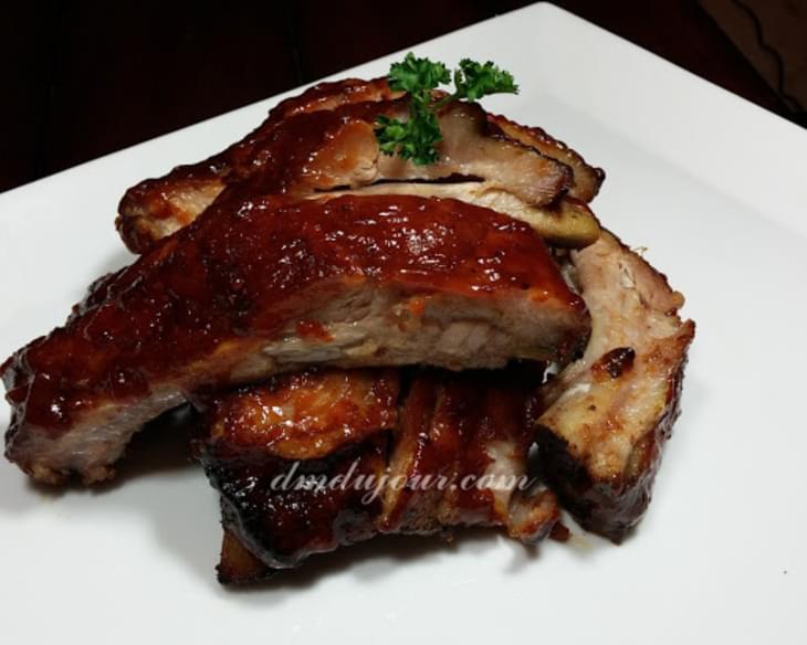 Slow Roasted BBQ Baby Back Ribs with Brine