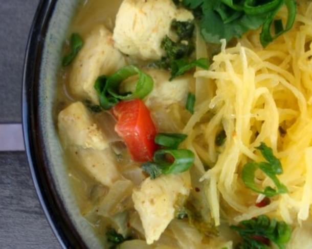 Chicken Coconut Curry Noodle Bowl