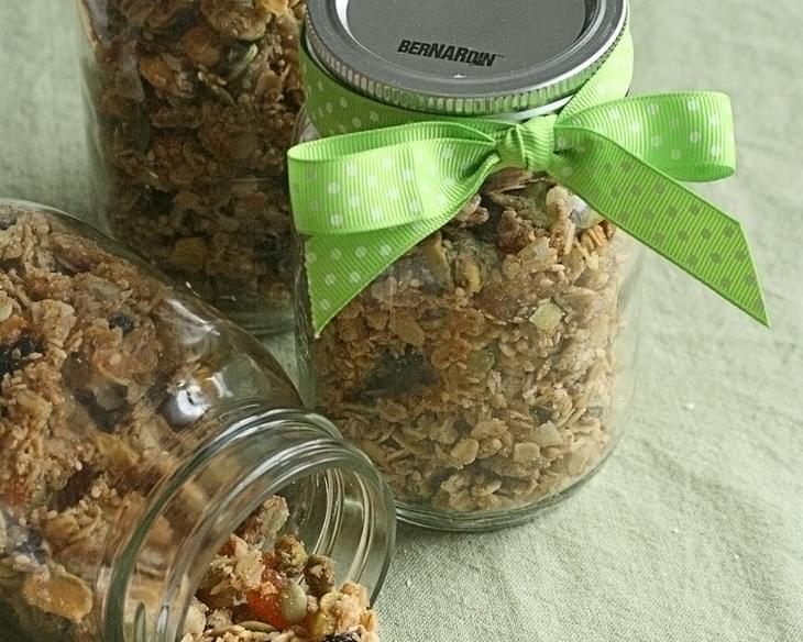 Chewy Apricot-Blueberry Granola
