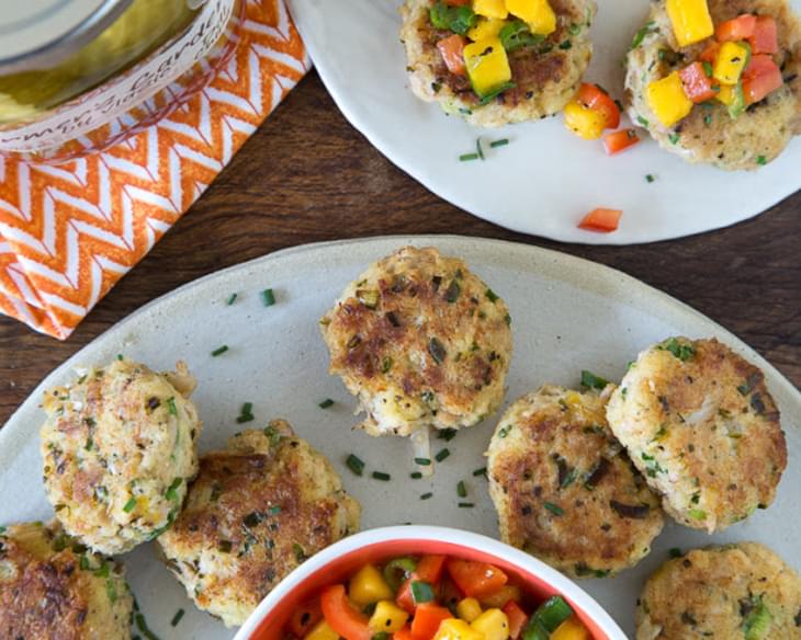 Crab Cakes with Mango Pepper Relish