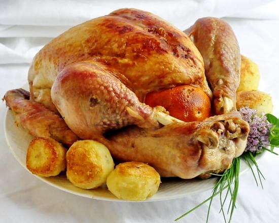 Orange and Clove Brined Roast Turkey