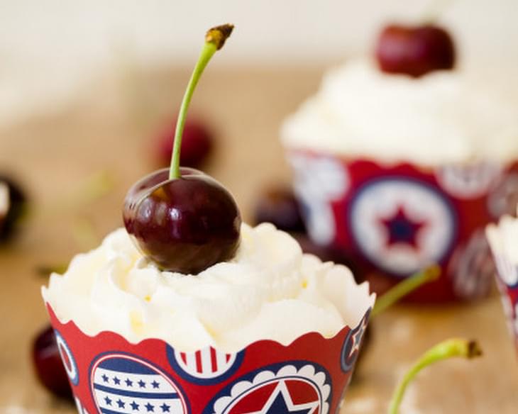 Cherry Cobbler Cupcakes for July 4th