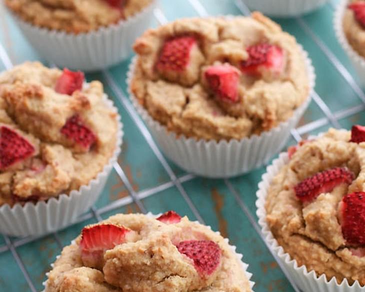 Gluten-Free Whole Grain Strawberry Muffins