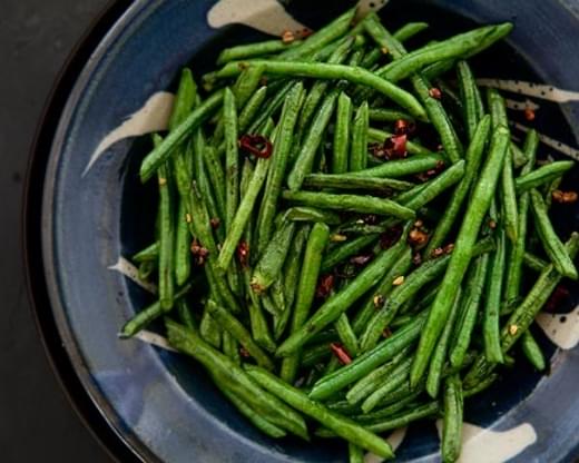 Sichuan Style Stir-Fried Chinese Long Beans