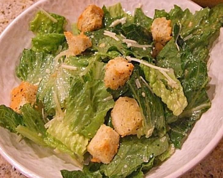 Caesar Salad with Homemade Sourdough Croutons