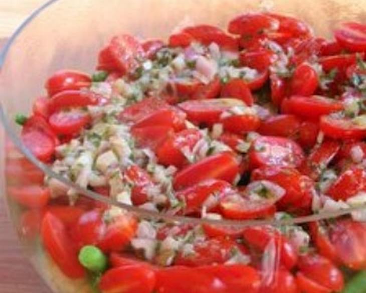 Orzo Salad w/ Corn, Green Beans & Tomatoes