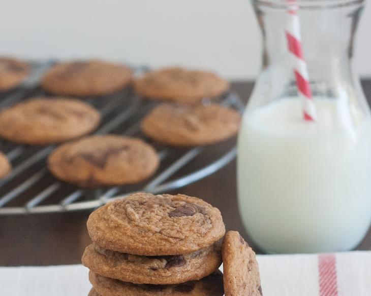Pumpkin Spice Nutella Chunk Pudding Cookies