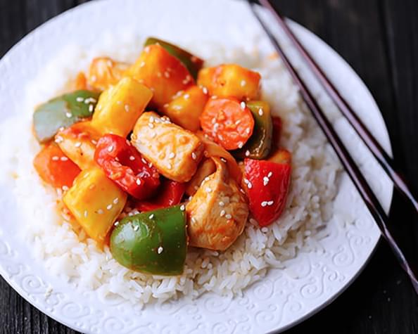 Lighter Sweet and Sour Chicken