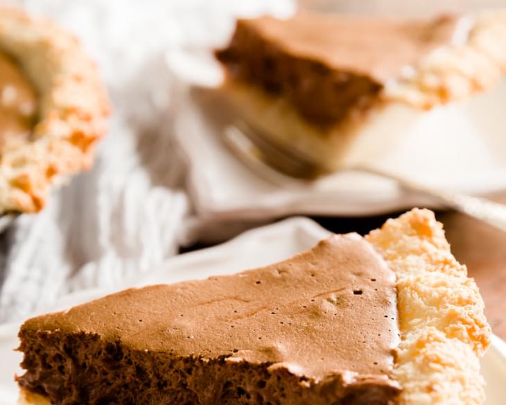 Chocolate Mousse Pie with Coconut Macaroon Crust