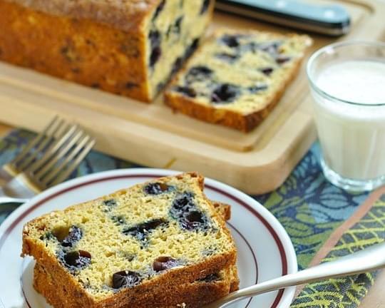 Blueberry-Oat Quick Bread