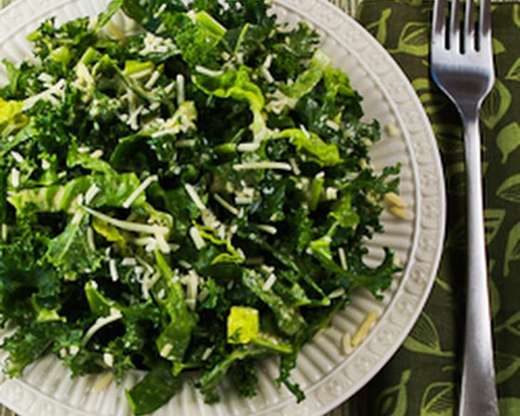 Kale and Romaine Caesar Salad