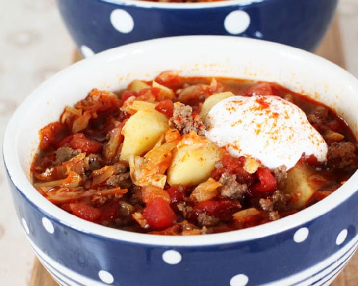 Slow Cooker Beef Goulash Soup