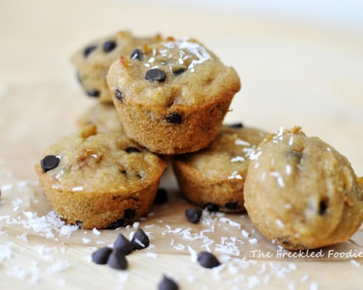 Coconut Chocolate Chip Mini Muffins (Grain, Gluten, Dairy, and Nut Free)