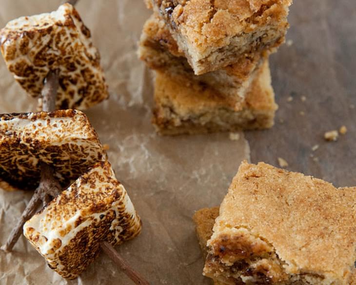 Toasted Marshmallow Cookie Bars