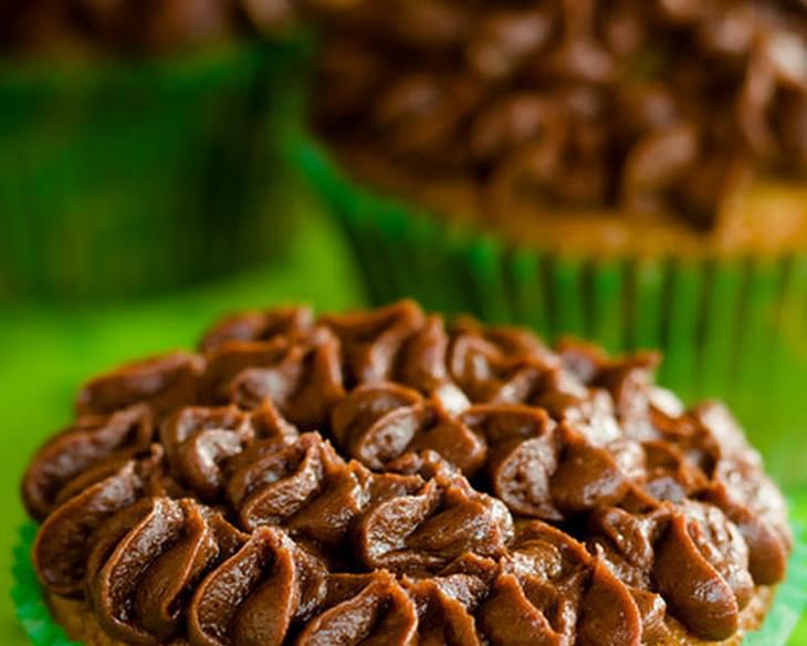 Irish Coffee Brownie Cupcakes for St. Patrick's Day