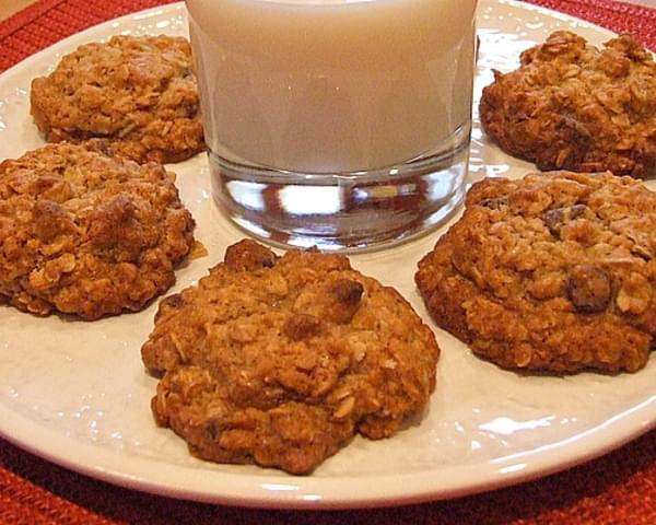Wild and Crazy Oatmeal- Chip Cookies