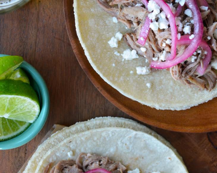 Simple Slow Cooker Pulled Pork Tacos