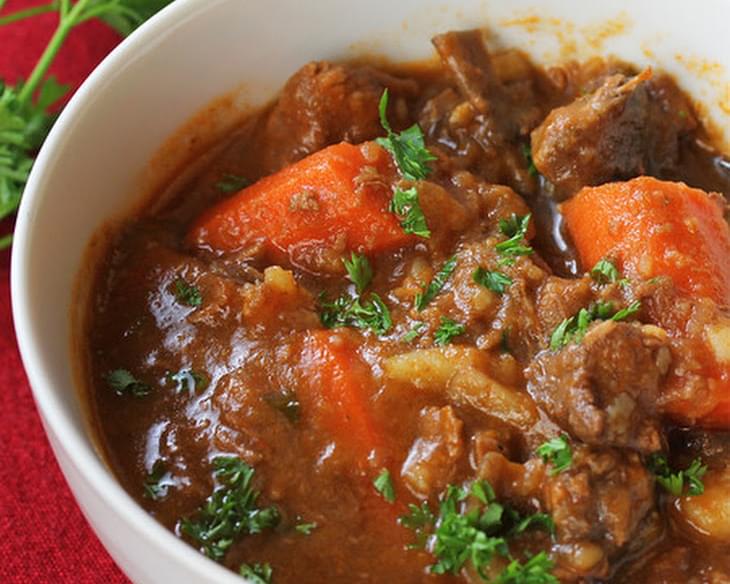 Beef Stew with Beer and Horseradish