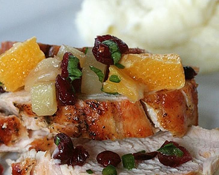 Grilled Turkey Breast with Fruit Salsa