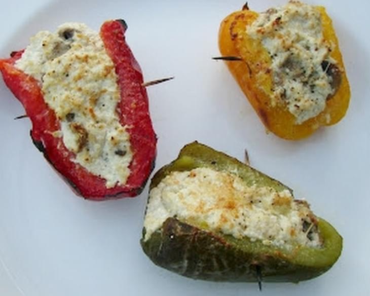 Stuffed Peppers with Ricotta Cheese and Mushrooms