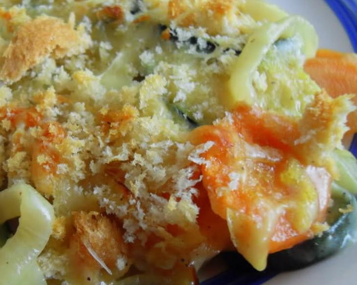 Cougette and Carrot Gratin