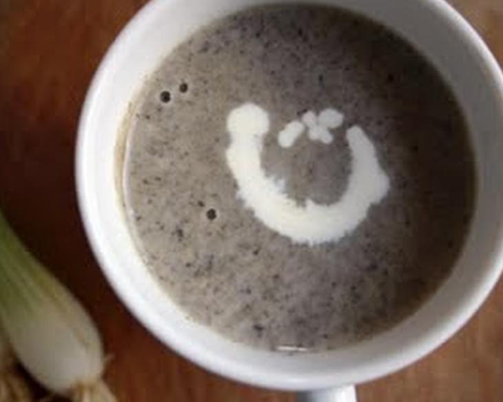 Mushroom, Rosemary, Garlic and Spring Onion Soup