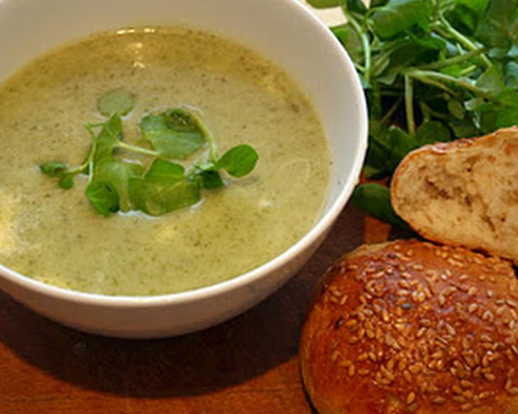 Turnip, Watercress and Blue Cheese Soup
