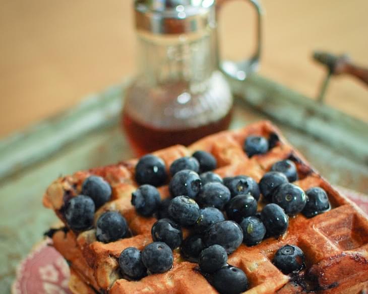 Blueberry and Cinnamon Waffles