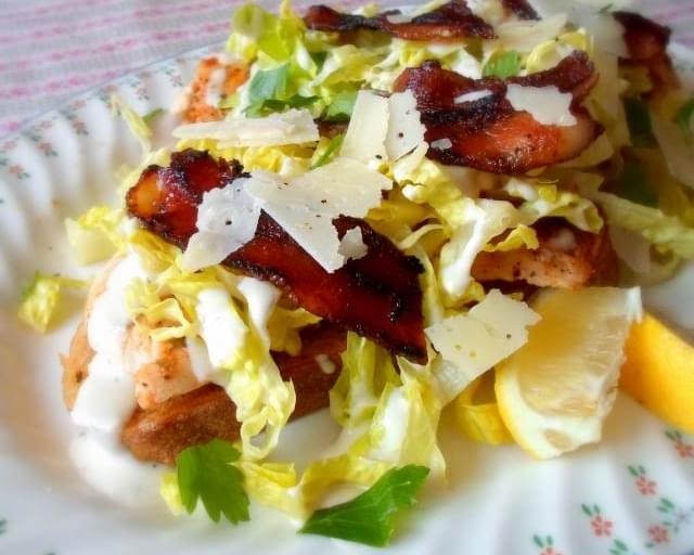 Chicken Caesar Salad Sarnies (Sandwiches)