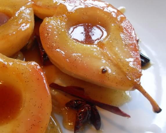 Caramelized Pears with Mascarpone Cream