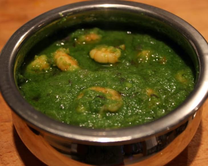 Prawns In Green Spice Paste (hara Masala)