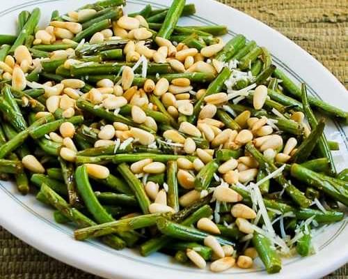 Stir-Fried Green Beans with Lemon, Parmesan, and Pine Nuts