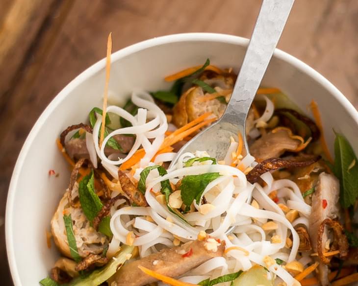 Vietnamese Rice Noodle Salad Bowl
