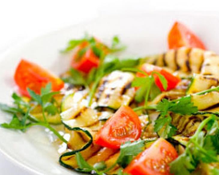Grilled Zucchini and Tomato Salad